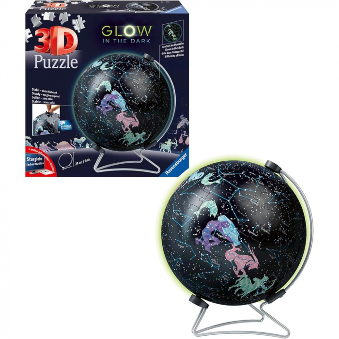 Puzzle 3D Glob Luminos – 180 piese [3]