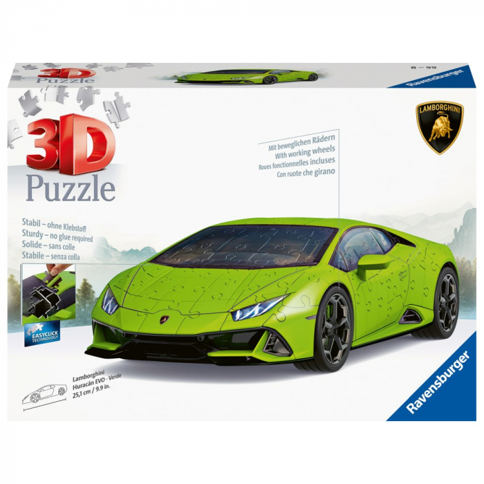 Puzzle 3D Lamborghini Verde – 108 piese [3]