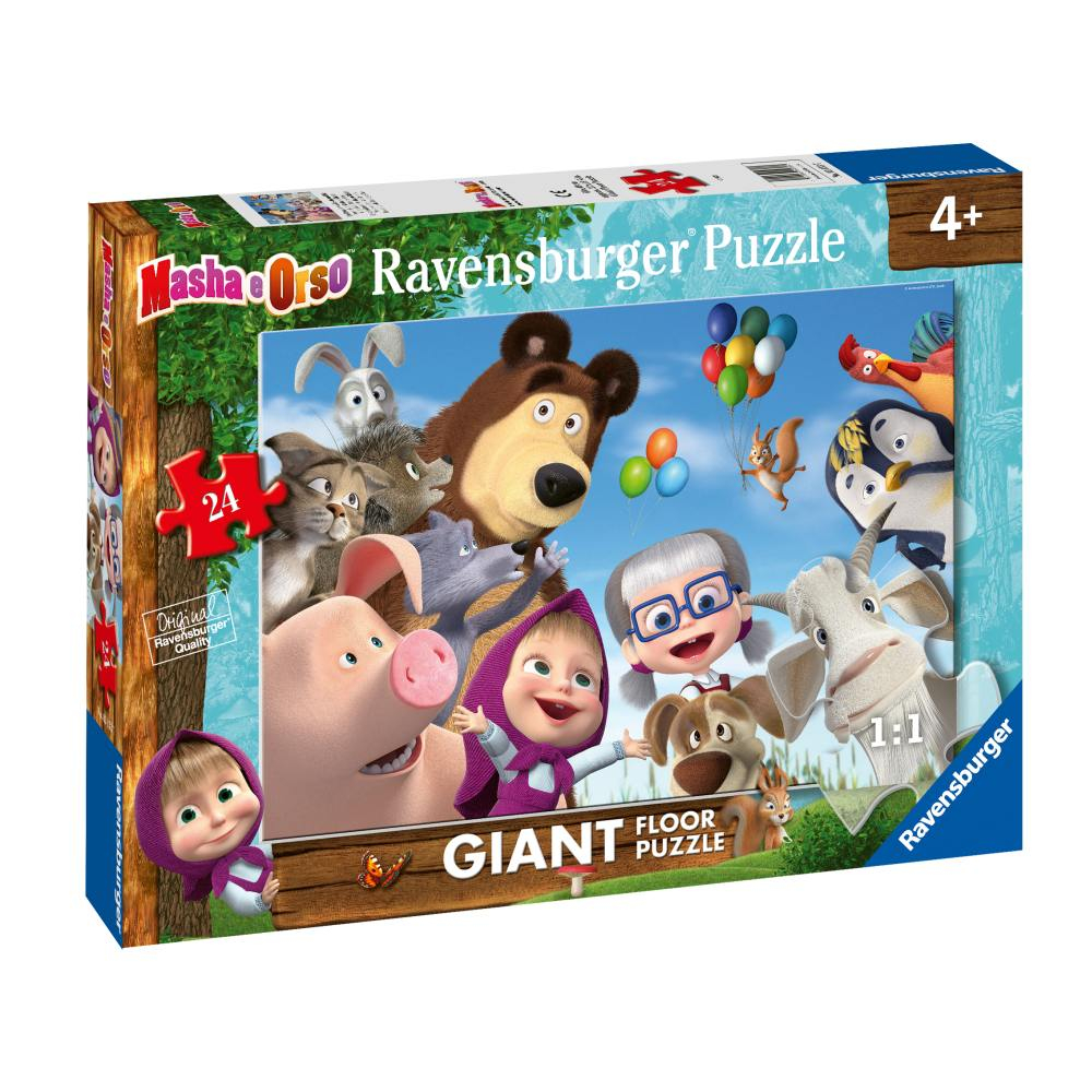Puzzle mare de podea cu Masha si Ursul ,   24 piese