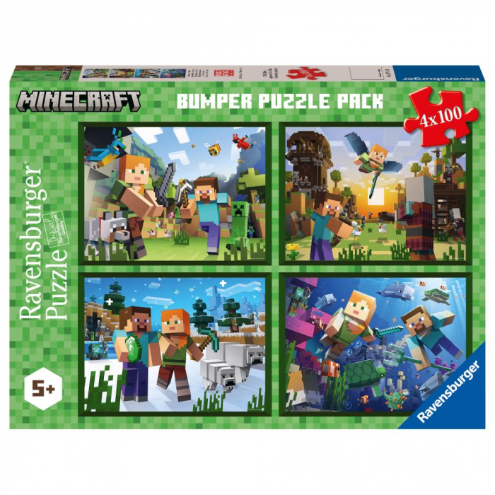 Ravensburger - Puzzle Minecraft 4x100 piese [5]