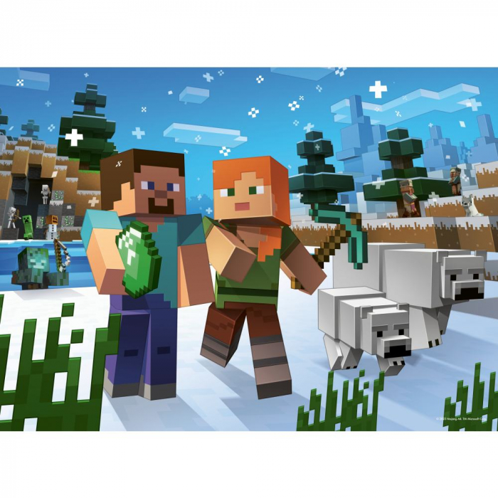 Ravensburger - Puzzle Minecraft 4x100 piese [3]