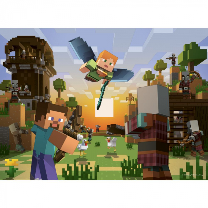 Ravensburger - Puzzle Minecraft 4x100 piese [4]