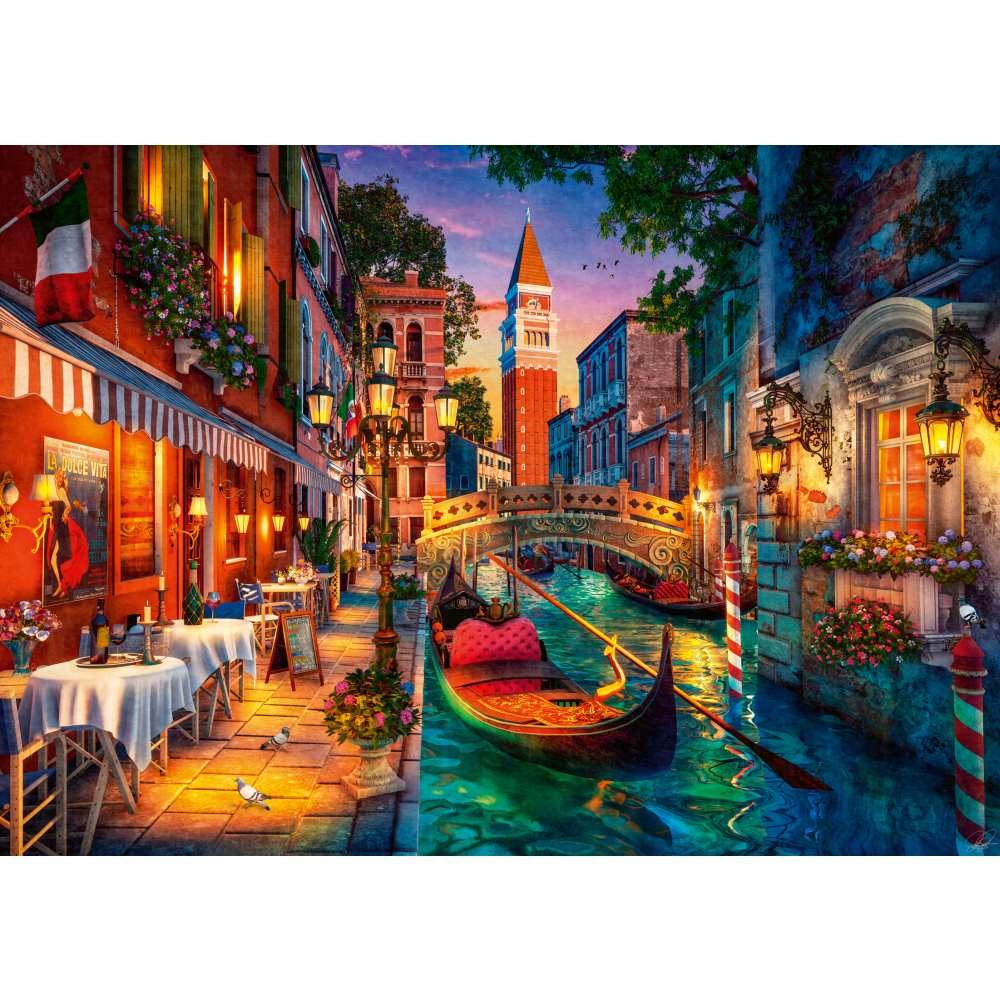 Ravensburger - Puzzle Venetia in lumina noptii 1000 piese [3]