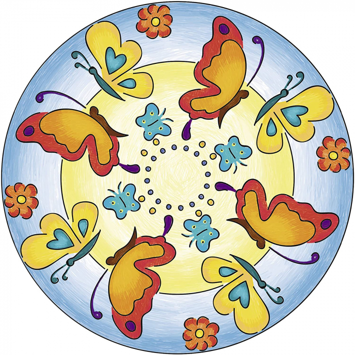 Ravensburger - Set De Creatie Mandala Flori Si Fluturi [6]