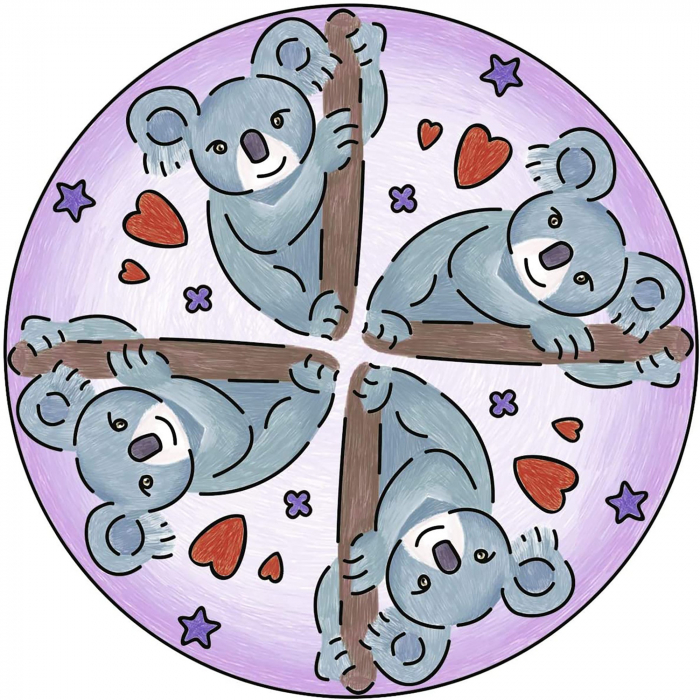 Ravensburger - Set De Creatie Mini Mandala Cu Animale [6]