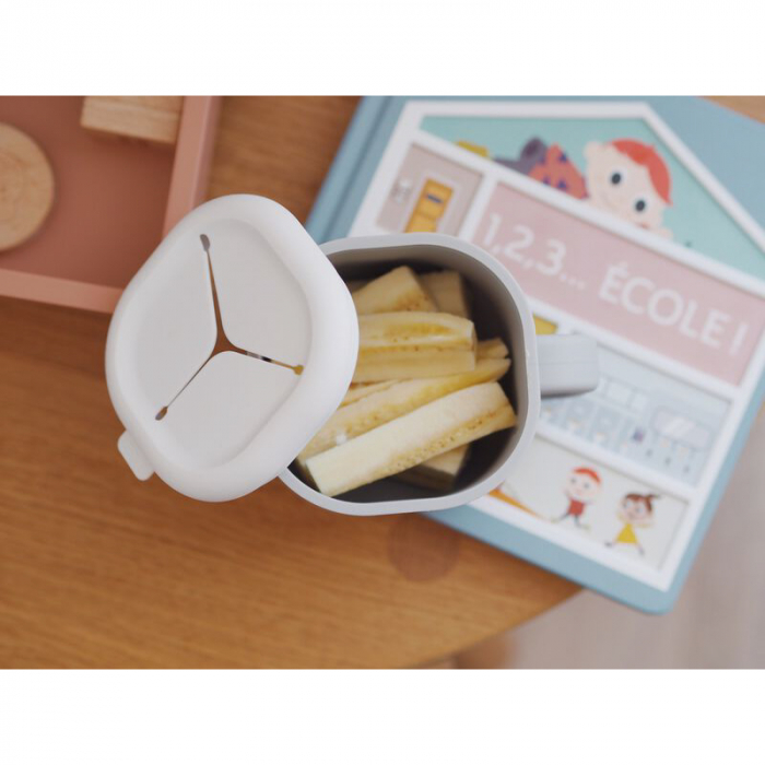 Recipient silicon pentru gustari Beaba Velvet Grey [4]