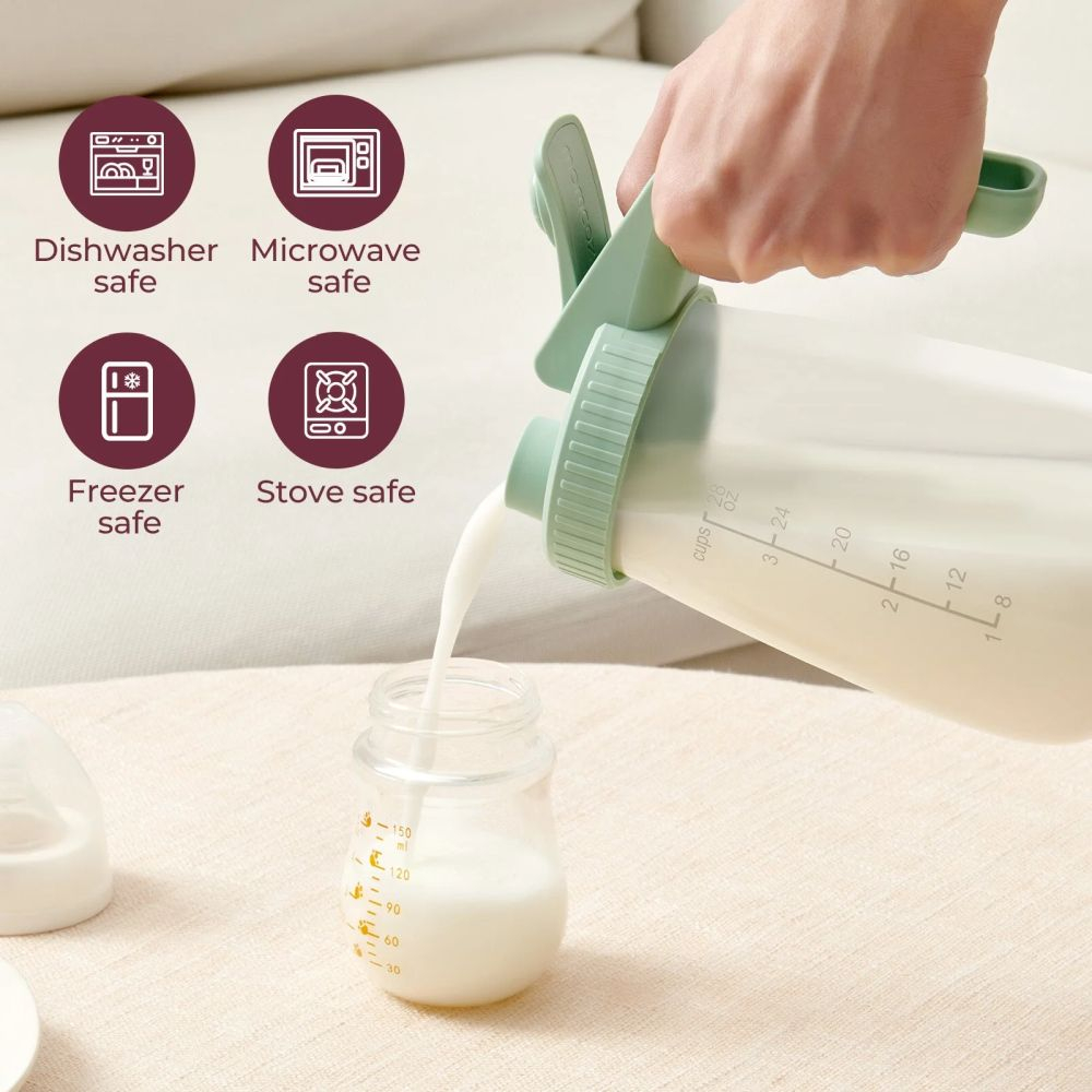Recipient sticla pentru depozitare lapte Momcozy 946 ml [5]