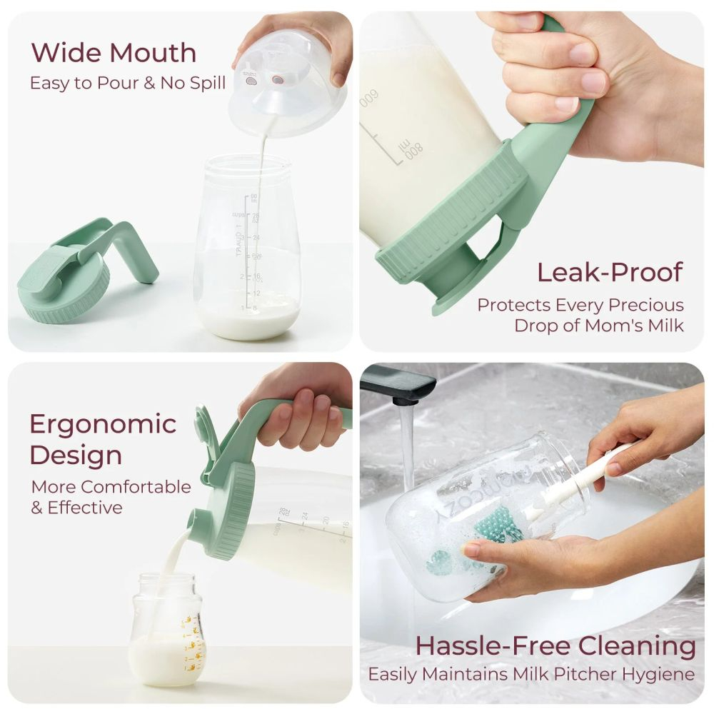 Recipient sticla pentru depozitare lapte Momcozy 946 ml [4]