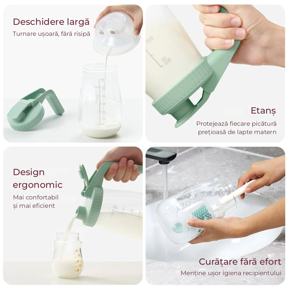 Recipient sticla pentru depozitare lapte Momcozy 946 ml [4]