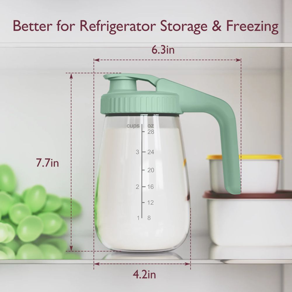 Recipient sticla pentru depozitare lapte Momcozy 946 ml [8]