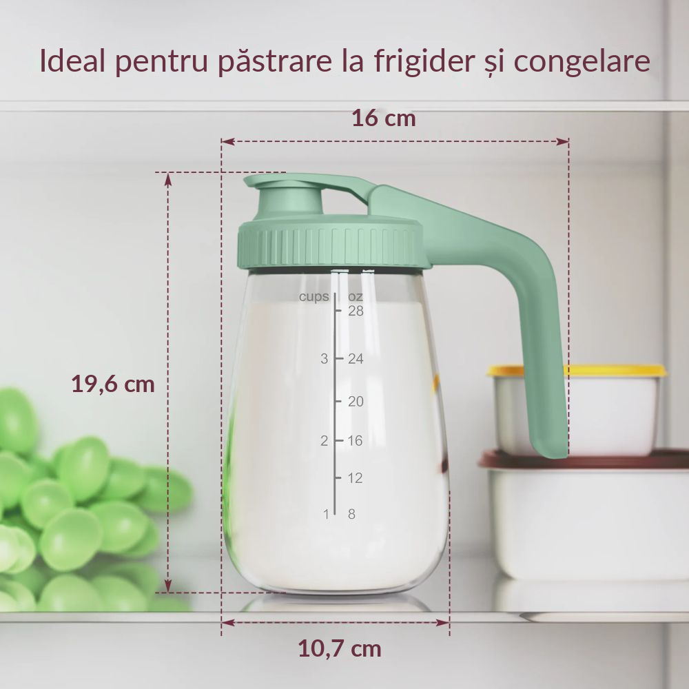 Recipient sticla pentru depozitare lapte Momcozy 946 ml [8]