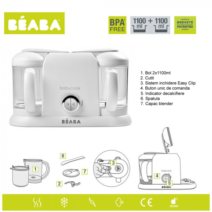 Robot Beaba Babycook Duo White/Silver [8]