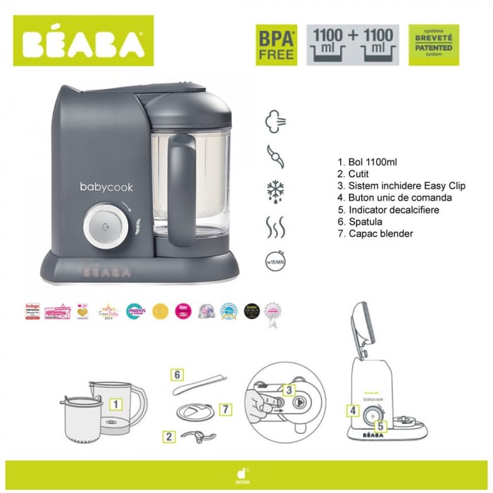 Robot Beaba Babycook Solo Dark Grey [10]