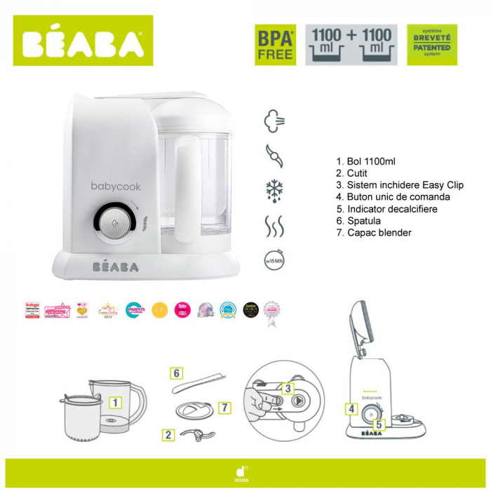 Robot Beaba Babycook Solo White/Silver [10]