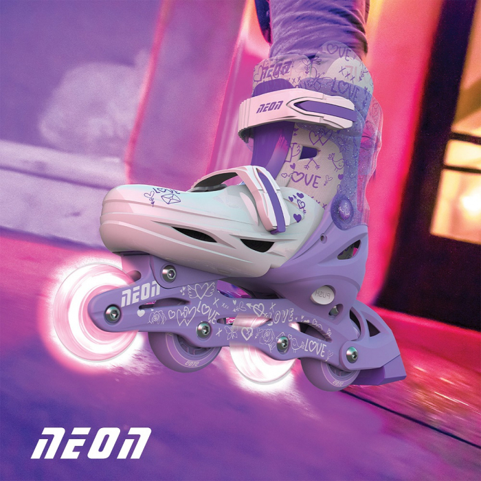 Role 2 in 1 Neon Combo Skates marime 34-37 Purple [5]