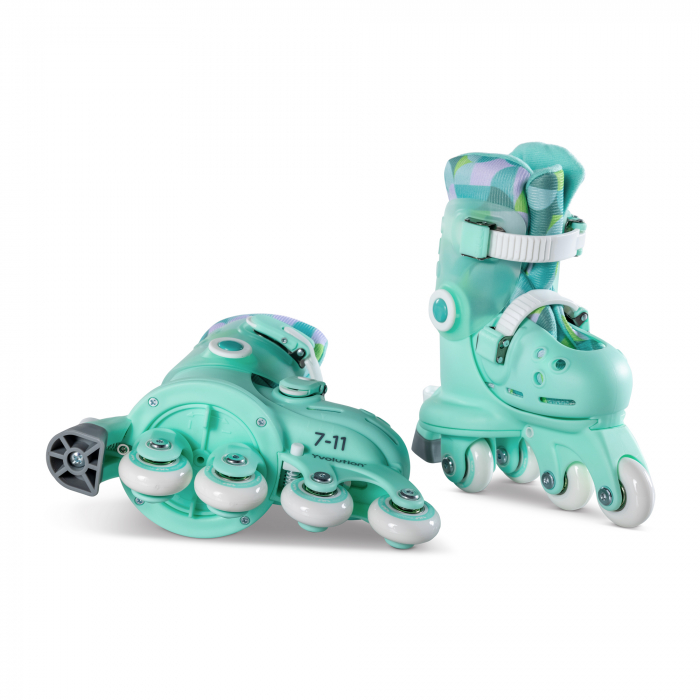 Role ajustabile Yvolution Twista Skates marime 23-28 Green [2]