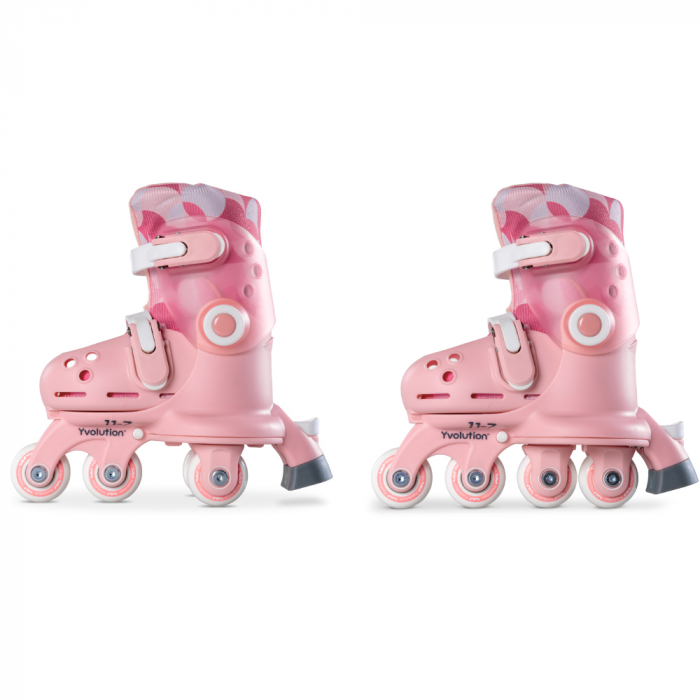 Role ajustabile Yvolution Twista Skates marime 23-28 Pink [3]