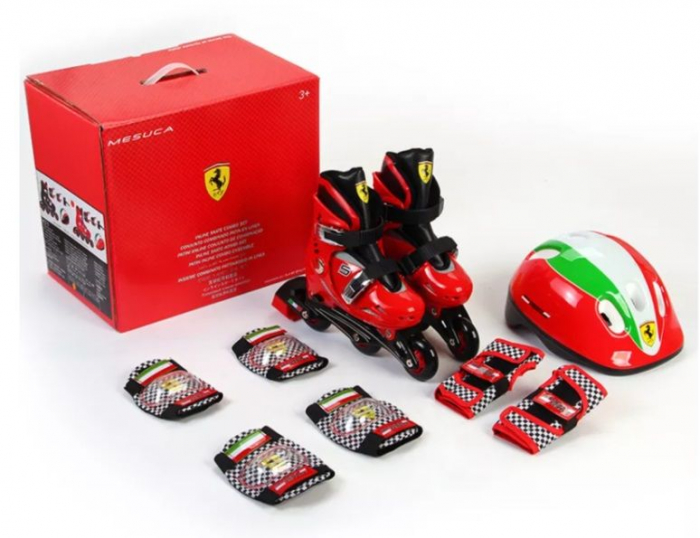 Role Ferarri masura 29 - 32 rosii cu set protectie [7]