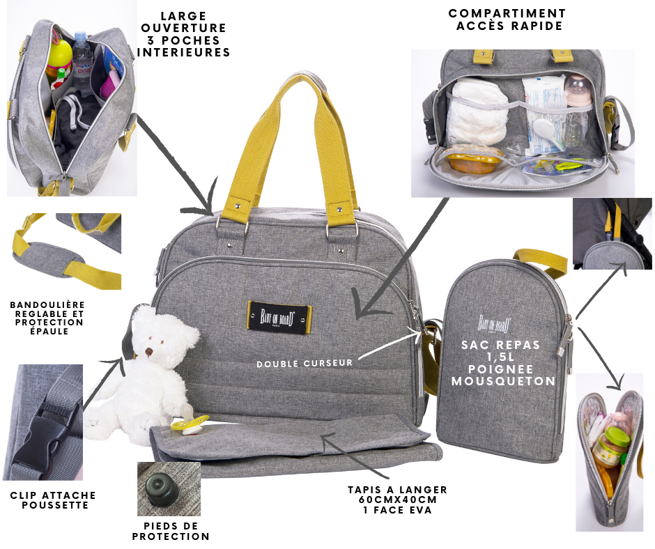 Geanta infasat bebelusi Baby On Board Urban Yellowstone [2]