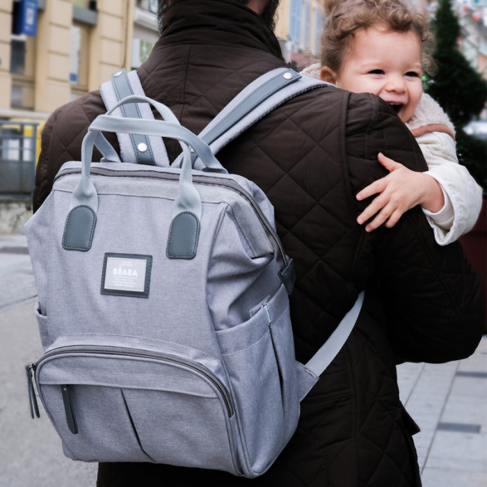 Rucsac de infasat Beaba Wellington Heather Grey [9]