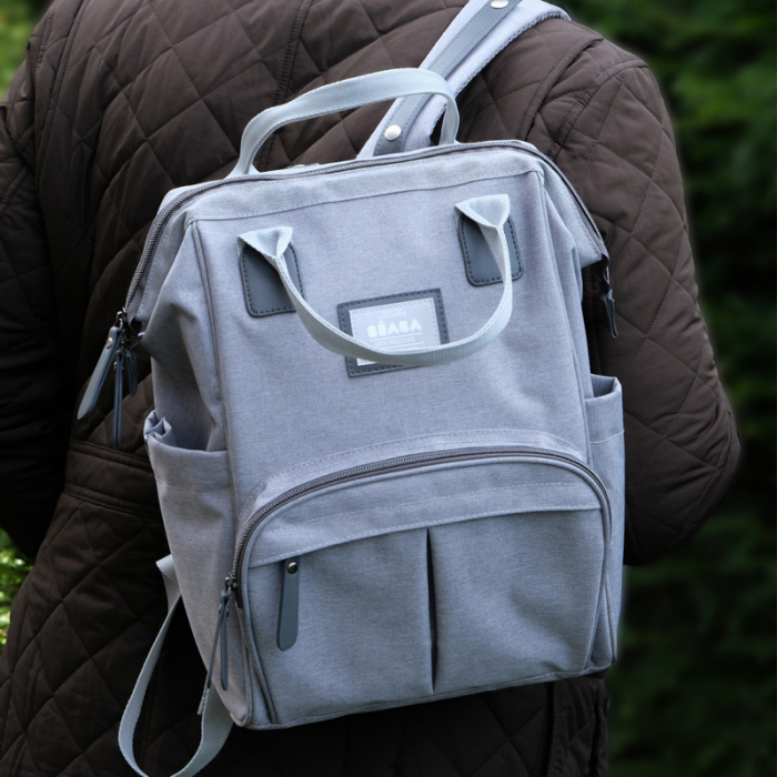 Rucsac de infasat Beaba Wellington Heather Grey [11]