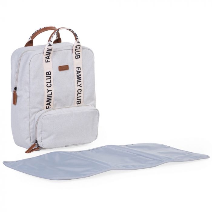 Rucsac de infasat Childhome Family Club Signature Alb [2]