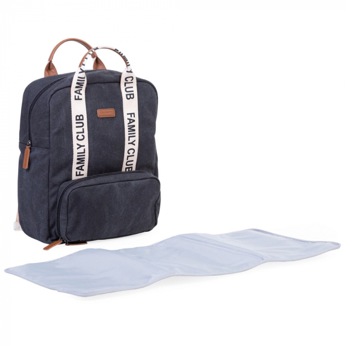 Rucsac de infasat Childhome Family Club Signature Negru [2]