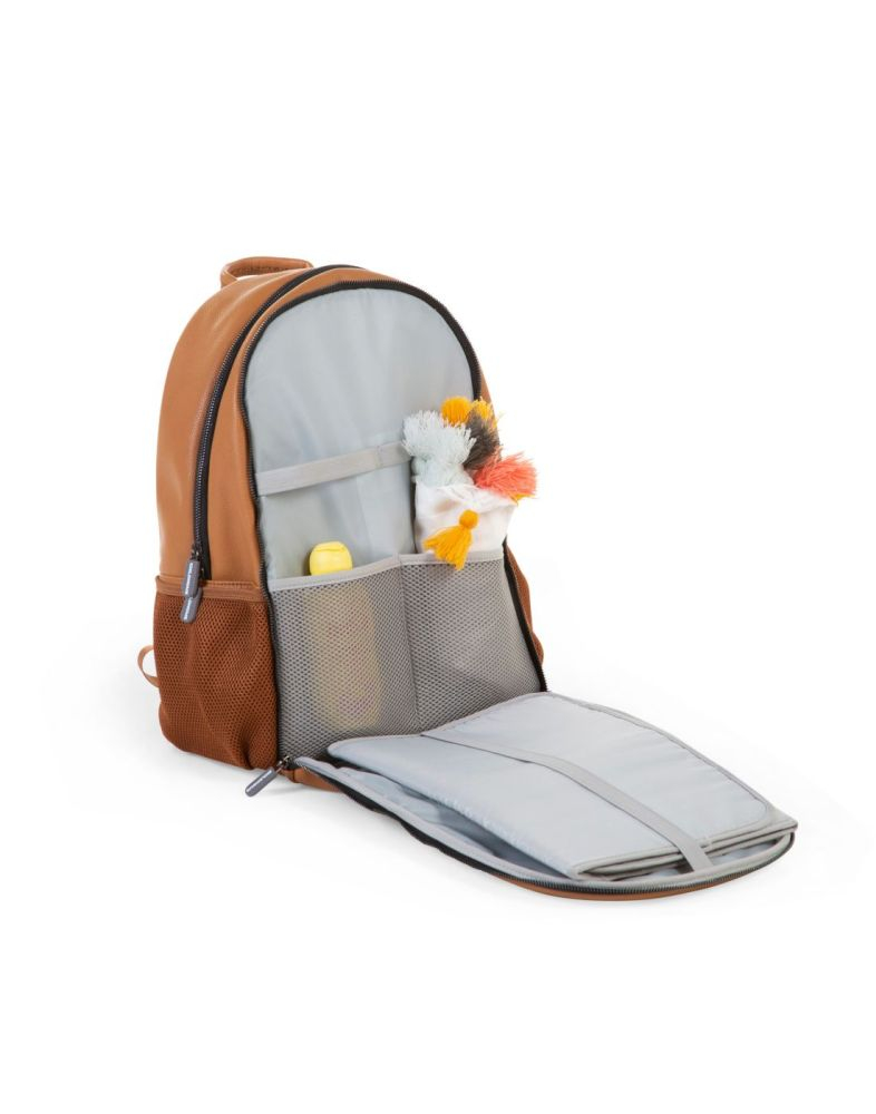 Rucsac de infasat Childhome piele ecologica Maro [5]