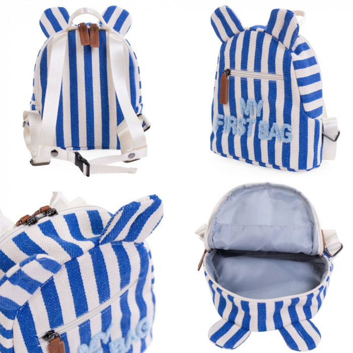 Rucsac pentru copii Childhome My First Bag Albastru/Alb [2]