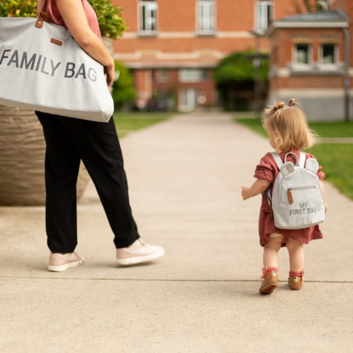 Rucsac pentru copii Childhome My First Bag Canvas Gri [4]