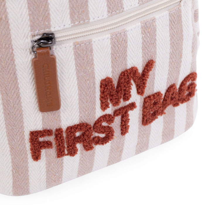 Rucsac pentru copii Childhome My First Bag Nude/Alb [3]