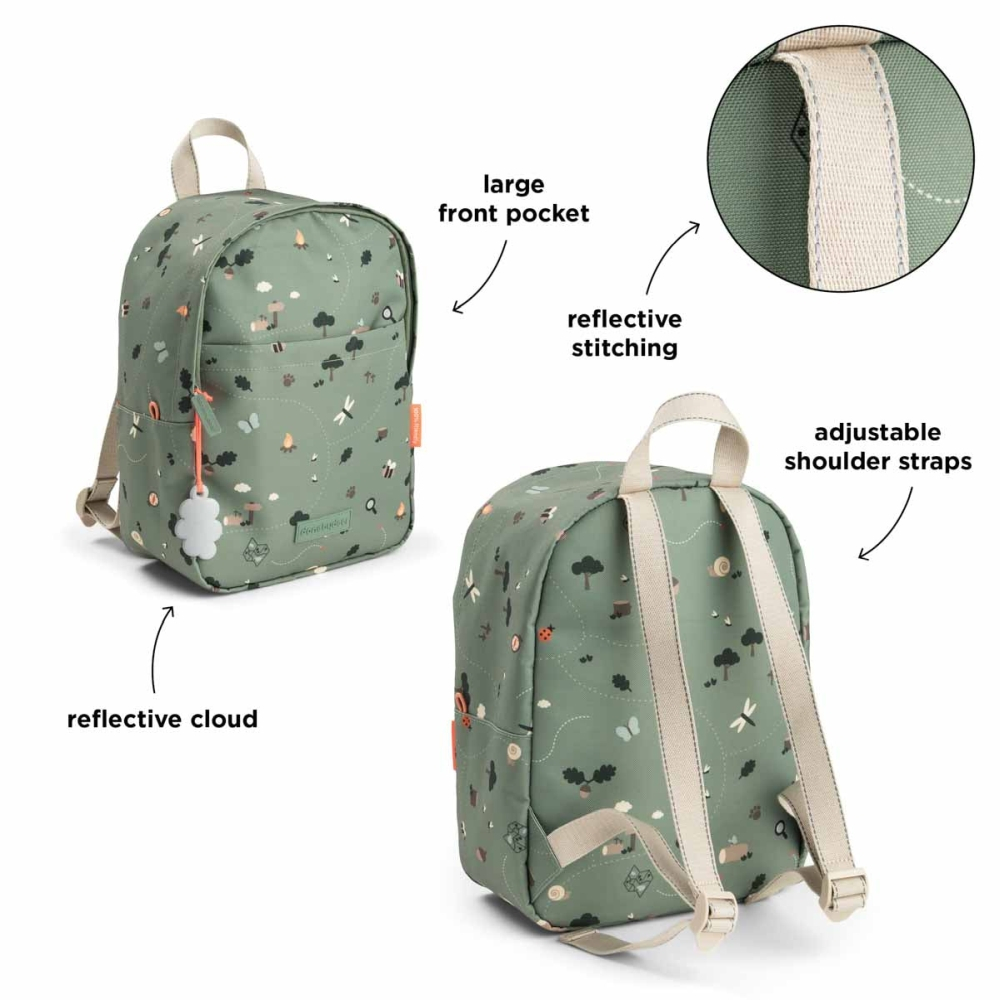 Rucsac pentru copii Done by Deer Tiny Trails Green 7,5L [5]