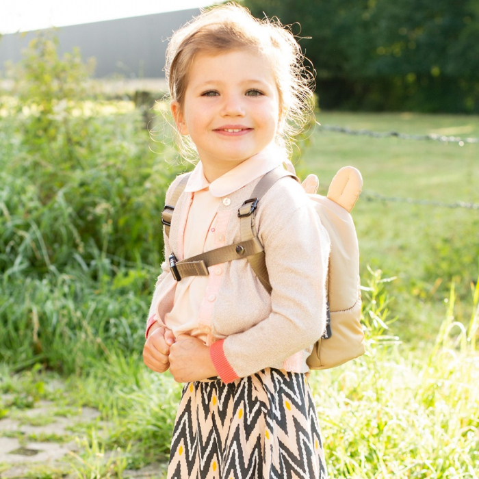 Rucsac pentru copii matlasat Childhome My First Bag Bej [5]