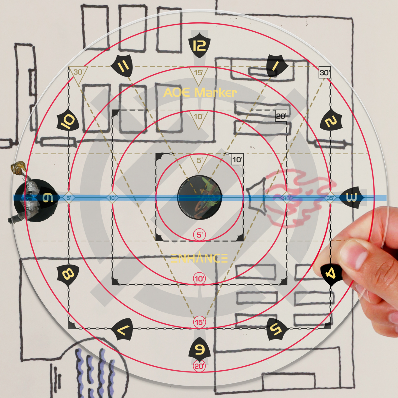 Sablon Vraji AoE DnD ENHANCE Gaming [3]
