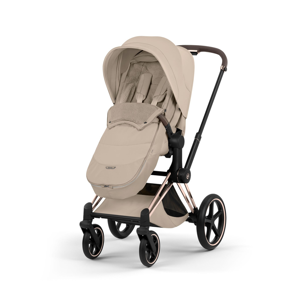 Sac de iarna carucior Cybex Platinum Footmuff Cozy Beige [5]