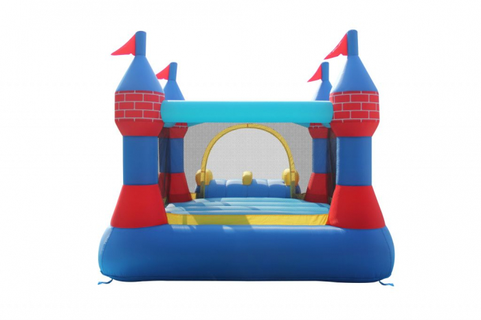 Saltea gonflabila castel cu tobogan dublu [4]