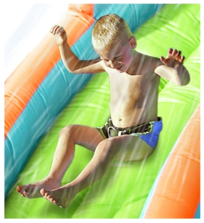 Saltea gonflabila cu piscina si tun cu apa [2]