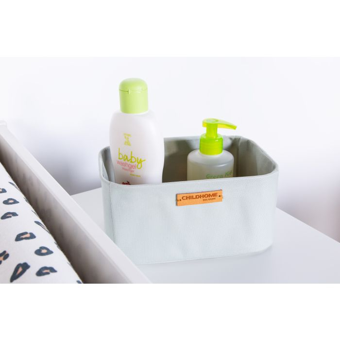 Set 3 cosuri depozitare Childhome 21x14x10 cm/14x10x10 cm Gri [6]