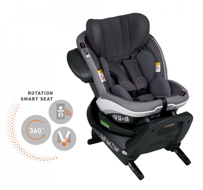 Scaun auto rotativ BeSafe iZi Turn M i-Size Metallic Melange [2]