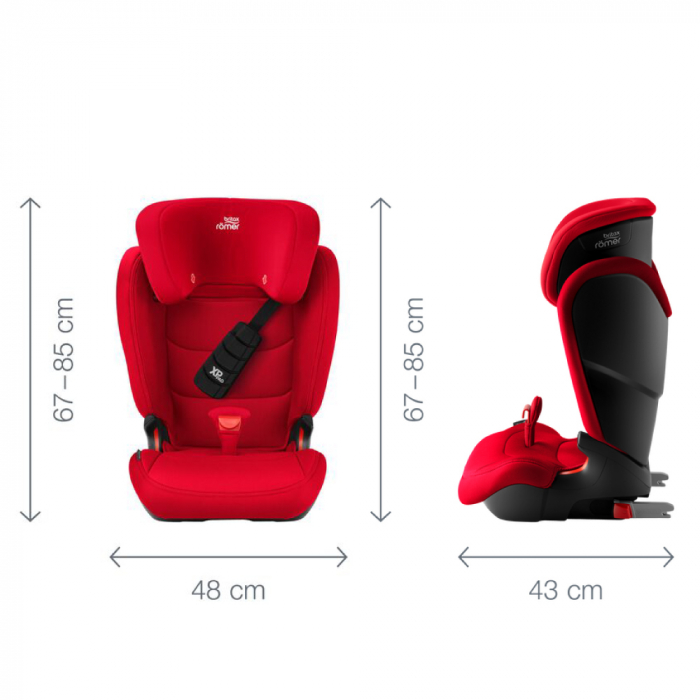 Scaun auto Britax Romer Kidfix Z Line, 4-12 ani, Isofix, 15-36 kg Cosmos Black [5]