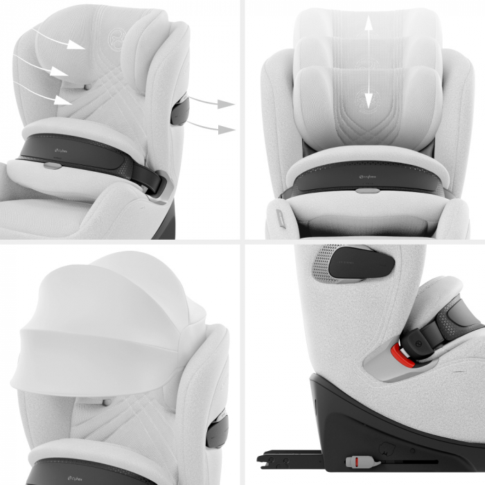 Scaun auto Cybex Anoris T2 i-Size Plus Platinum White [7]