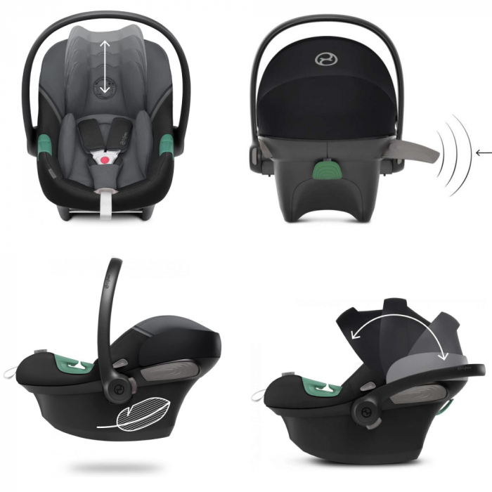 Scoica auto Cybex Aton S2 i-Size Monument Grey [2]