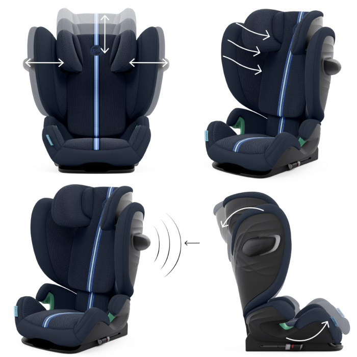 Scaun auto Cybex Solution G i-Fix Plus Ocean Blue [4]