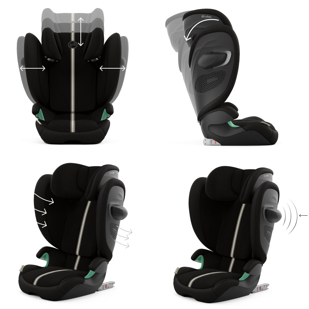 Scaun auto Cybex Solution G2 i-Fix Plus Moon Black-Resigilat [2]