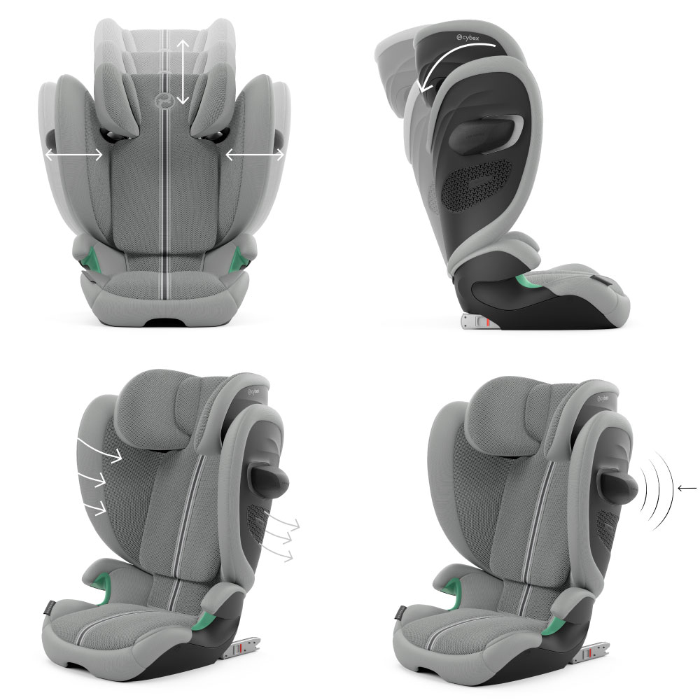 Scaun auto Cybex Solution G2 i-Fix Plus Stone Grey [2]