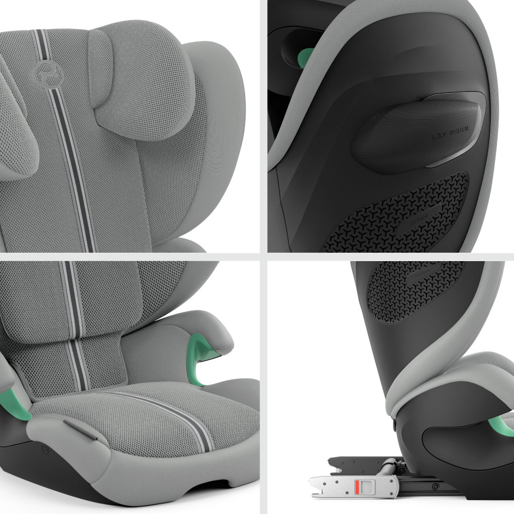 Scaun auto Cybex Solution G2 i-Fix Plus Stone Grey [3]