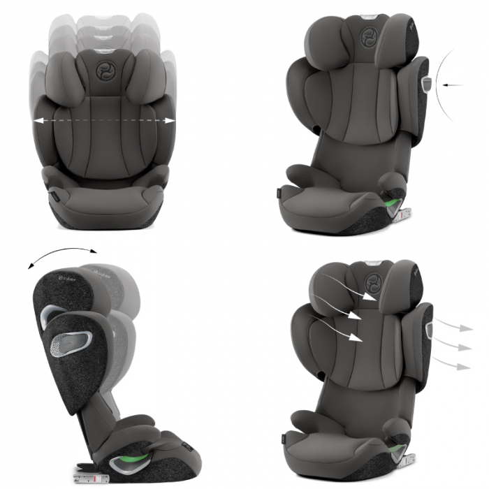 Scaun auto Cybex Solution T i-Fix Mirage Grey [5]
