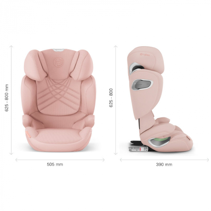 Scaun Auto Cybex Solution T i-Fix Plus Peach Pink [7]