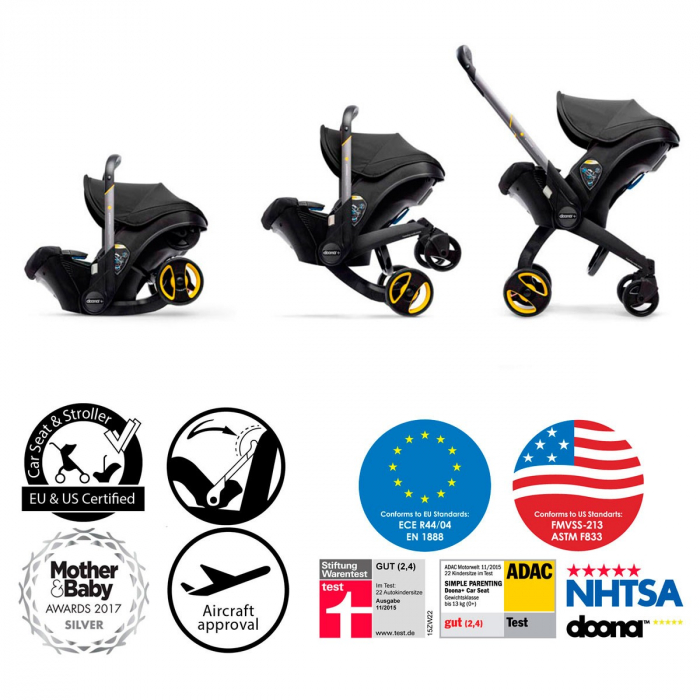 Scoica auto Doona Nitro Black 2 in 1 [10]