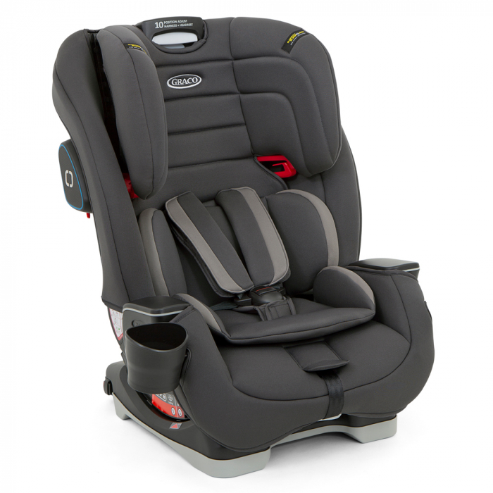 scaun auto copii 9 36 kg cu pozitie de somn isofix Scaun auto Graco 9-36 kg Avolve Charcoal cu prindere in Isofix